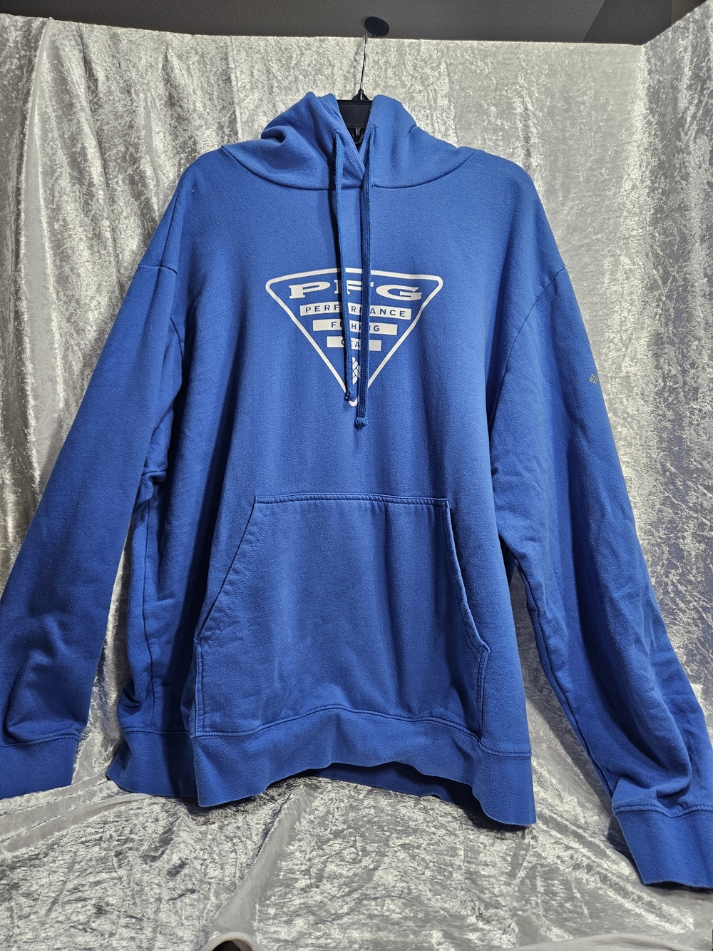 Columbia Men's Blue PFG Pullover Hoodie